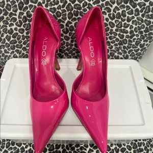 Pink Patent Aldo Pumps
